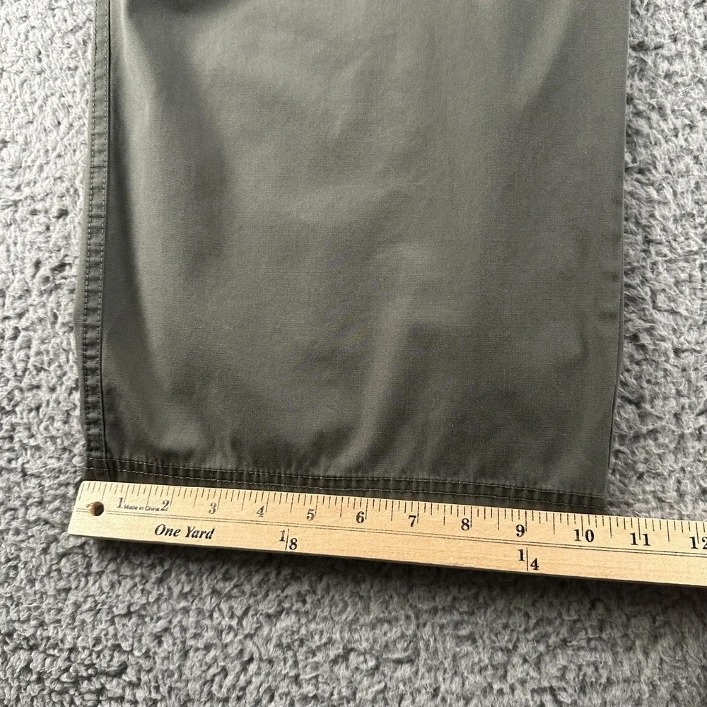 Vintage Rusty Tech Pants Mens 34(32 Fit) Green‎ Baggy Parachute Y2K Wide Leg